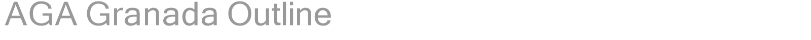 AGA Granada Outline font preview